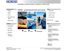 Tablet Screenshot of norad.dk